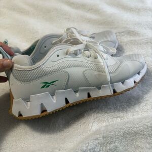 Reebok Women’s White and Green Shoes